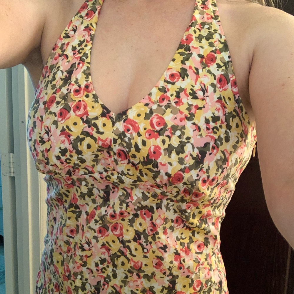 Ann Taylor Loft floral halter top